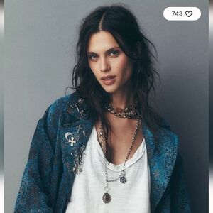 SOLD OUT ONLINE Free People Thatcher Choker Chunky Chain Link Necklace NWT